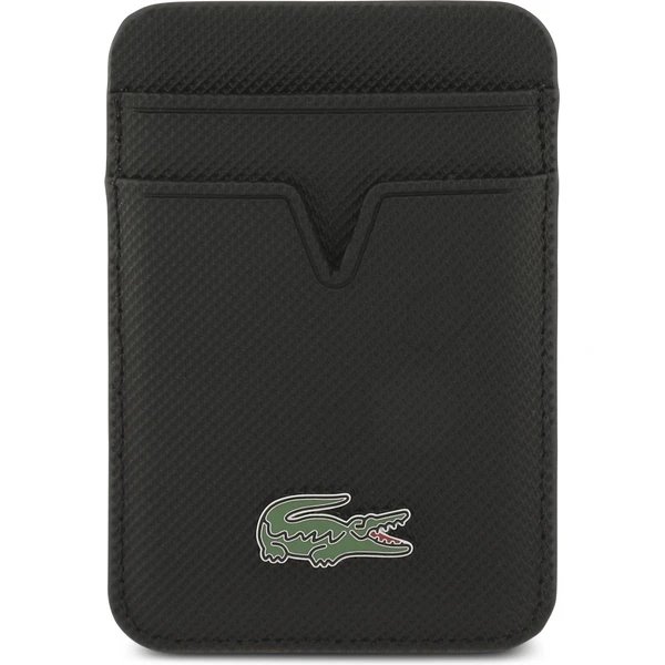 Lacoste Iconic Petit Pique MagSafe kryt + peňaženka iPhone 17 Pro Max čierny 