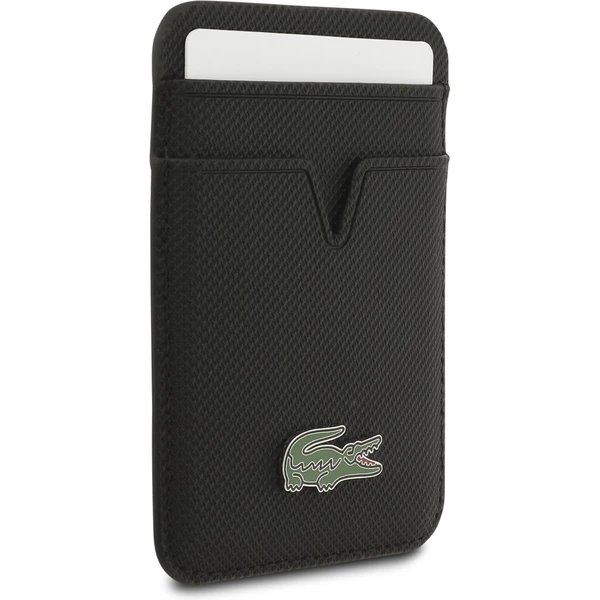 Lacoste Iconic Petit Pique MagSafe kryt + peňaženka iPhone 17 Pro Max čierny 
