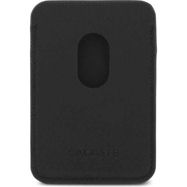 Lacoste Iconic Petit Pique MagSafe kryt + peňaženka iPhone 17 Pro Max čierny 