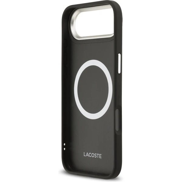 Lacoste PU Leather Champs Elysees MagSafe kryt iPhone Air čierny 