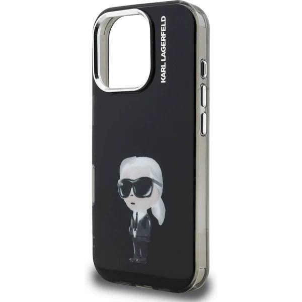 Karl Lagerfeld IML Aquarelle Karl kryt iPhone 16 Pro čierny 