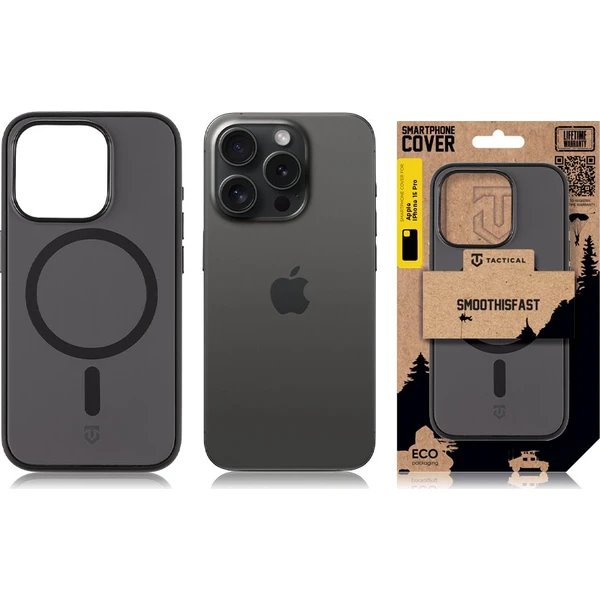 Tactical MagForce SmoothIsFast Kryt Apple iPhone 15 Pro čierny 