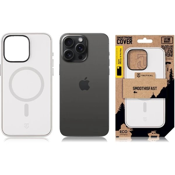 Tactical MagForce SmoothIsFast Kryt Apple iPhone 15 Pro biely 