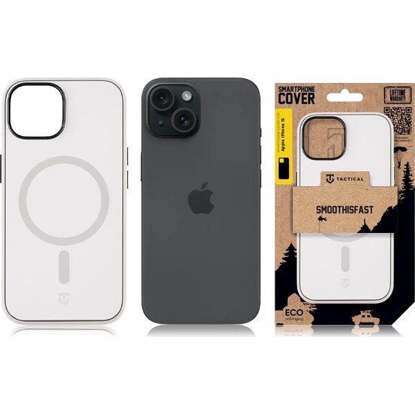 Tactical MagForce SmoothIsFast Kryt Apple iPhone 15 biely 