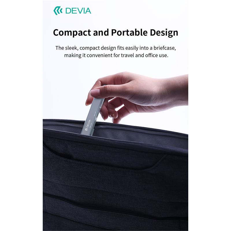 Devia USB-C Hub Lite 4 in 1 EC707 - Deep Gray 