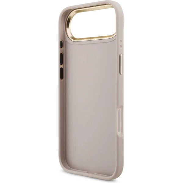 Guess PU Leather 4G Metal Logo Gold Frame kryt iPhone Air ružový 