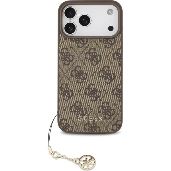 Guess 4G Charm MagSafe kryt iPhone 17 Pro Max hnedý 