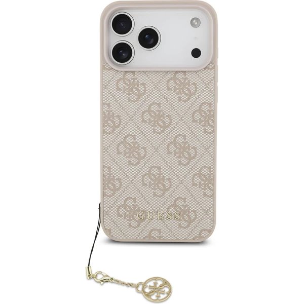 Guess 4G Charm MagSafe kryt iPhone 17 Pro ružový 