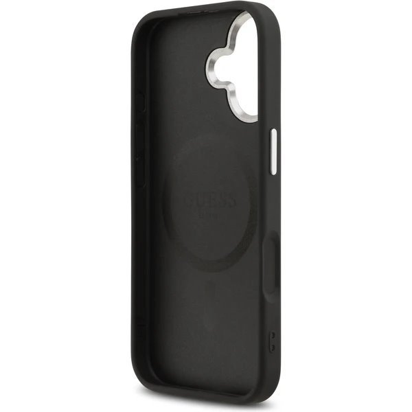 Guess PU Saffiano MagSafe kryt iPhone 17 čierny  