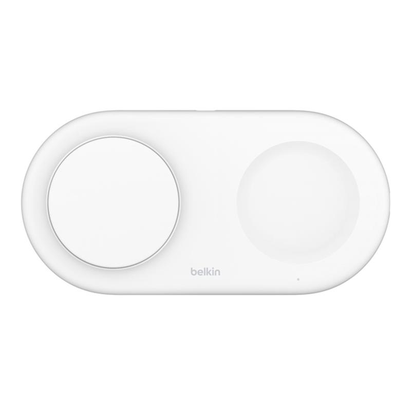 Belkin Boost Charge Pro 2-in-1 Magnetic Wireless Charging Pad with Qi2 15W - White *Rozbalený* 