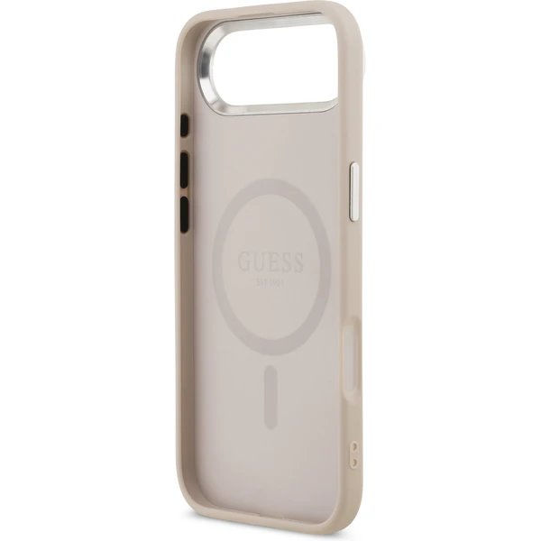 Guess PU Saffiano MagSafe kryt iPhone Air ružový 