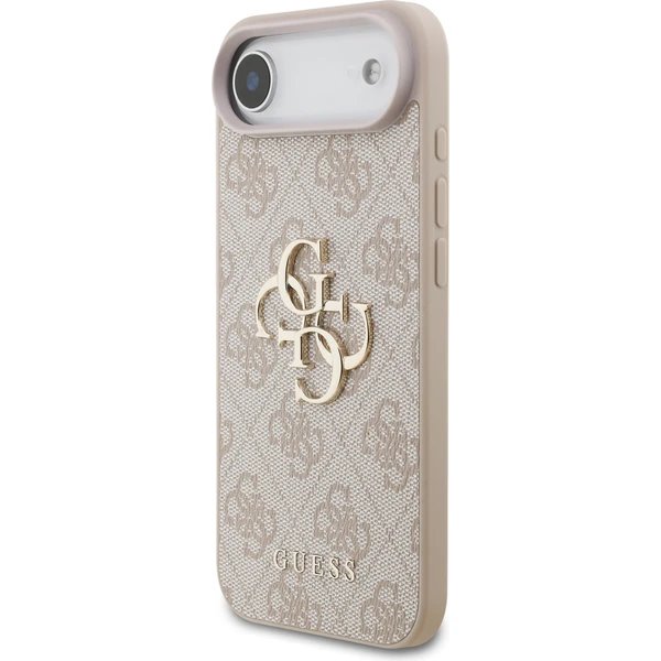 Guess PU 4G Metal Logo Strap kryt iPhone Air ružový 