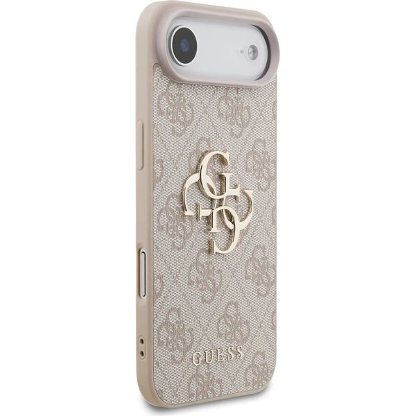 Guess PU 4G Metal Logo Strap kryt iPhone Air ružový 