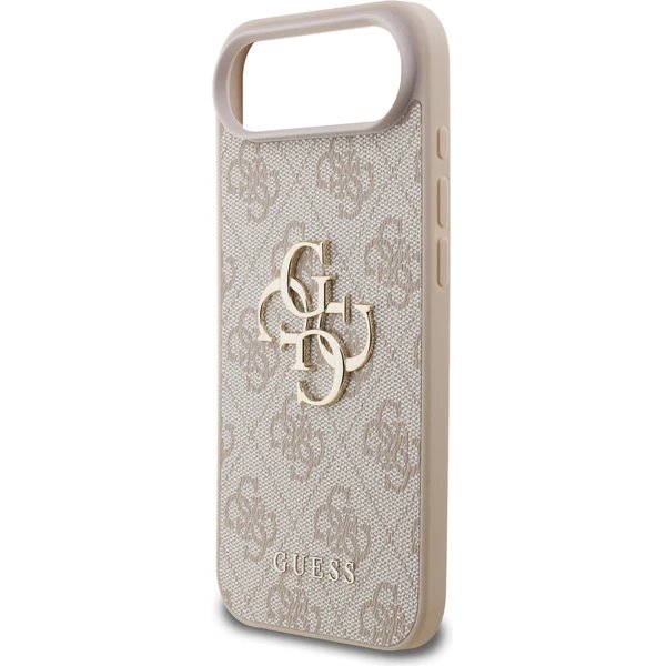 Guess PU 4G Metal Logo Strap kryt iPhone Air ružový 