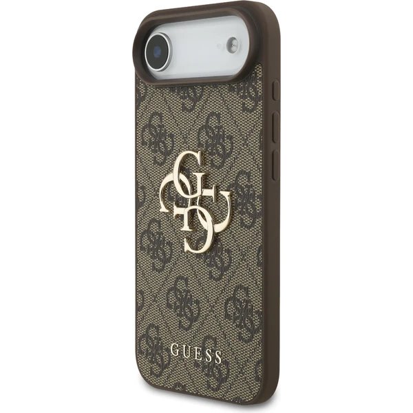 Guess PU 4G Metal Logo Strap kryt iPhone Air hnedý 