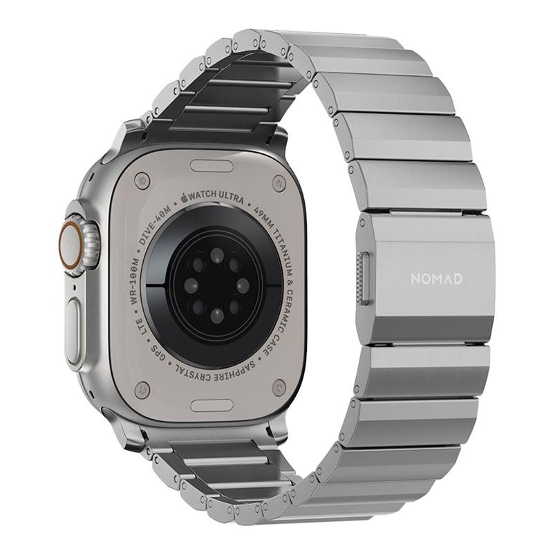 Nomad remienok pre Apple Watch 44-49mm - Titanium Band/Natural Hardware 