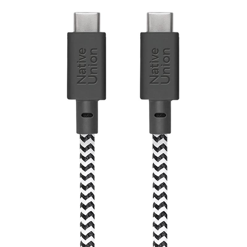 Native Union kábel Belt Cable XL USB-C to USB-C 3m 100W - Zebra 