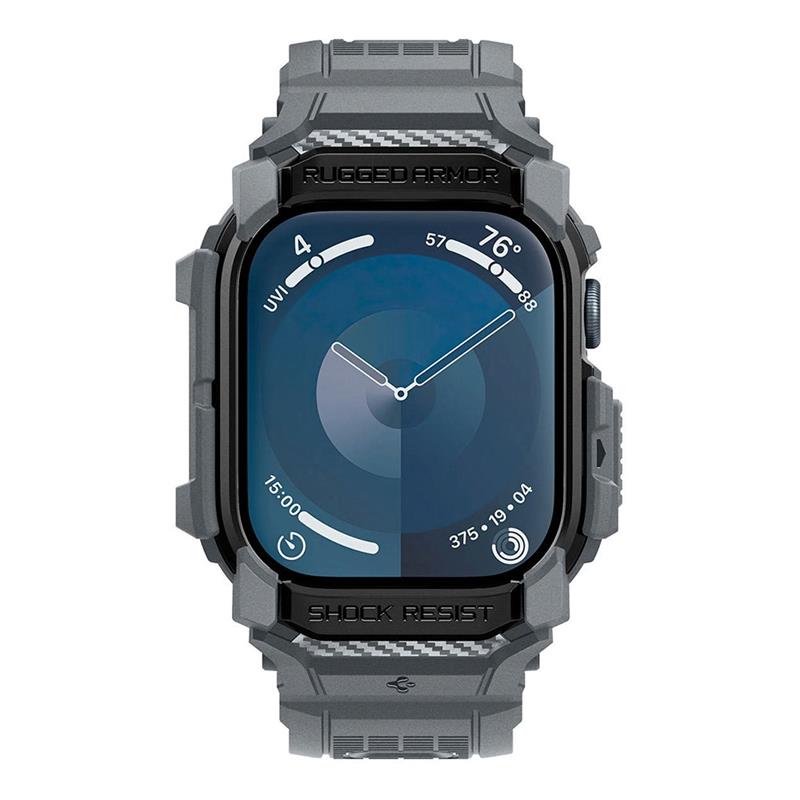 Spigen kryt Rugged Armor Pro pre Apple Watch 10 46mm - Dark Gray *Rozbalený* 