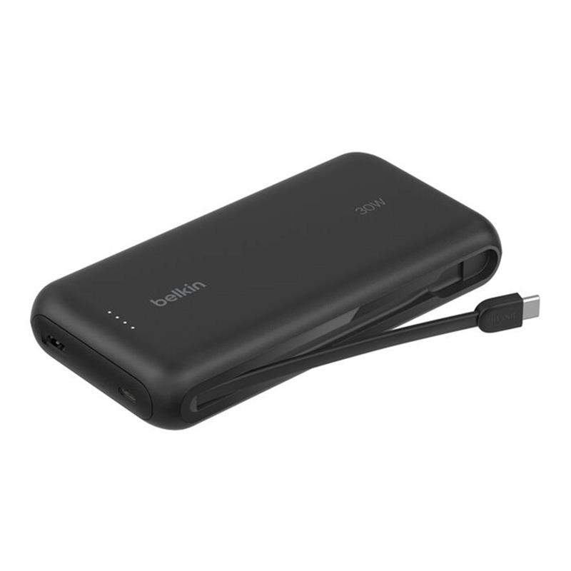 Belkin Boost Charge Powerbank 20K with Integrated Cable - Black 