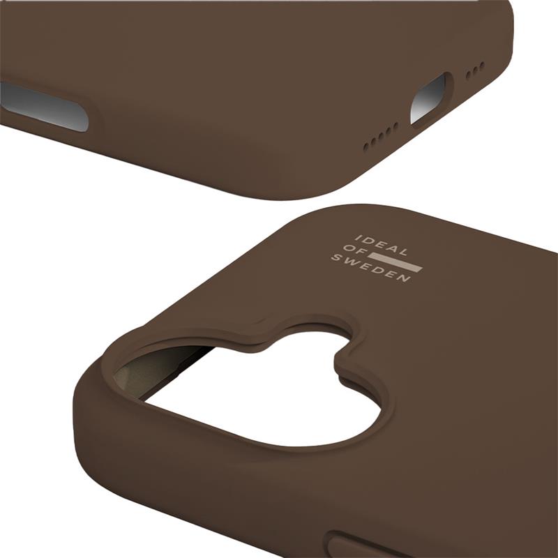 iDeal Silicone Case MagSafe iPhone 16 Mocha Mousse 