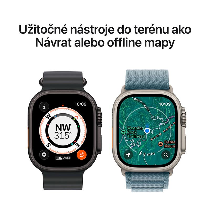 Apple Watch Ultra 3 GPS + Cellular 49mm Čierny titán s čiernym titánovým milánskym ťahom - S *Rozbalený* 