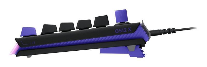 Logitech G512 X 75 - mechanická herná klávesnice, USB, lineárna, čierna, US 