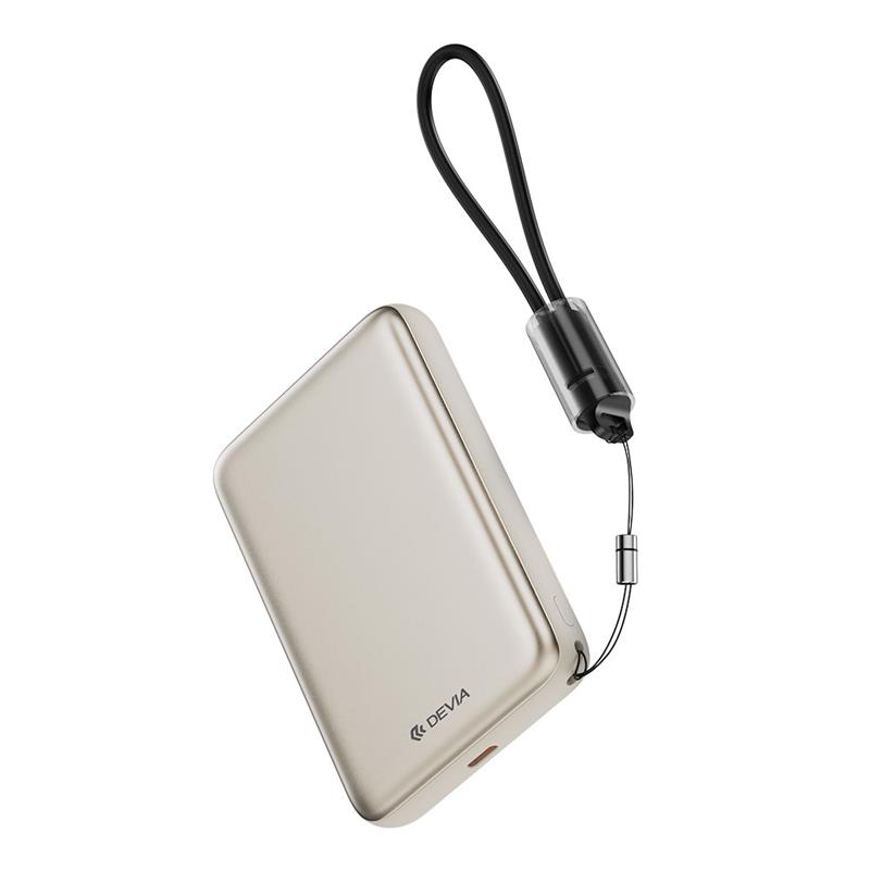 Devia powerbank Ultra12 Magnetic Wireless 10.000 mAh PD 22.5W - Gold 