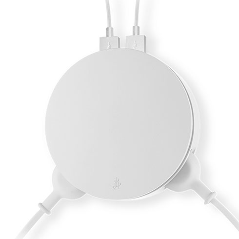 USBePower Aero 4-in-1 wall charger - White 