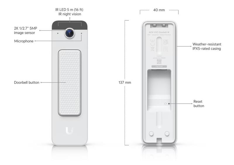 Ubiquiti UniFi Doorbell LiteI (white) 