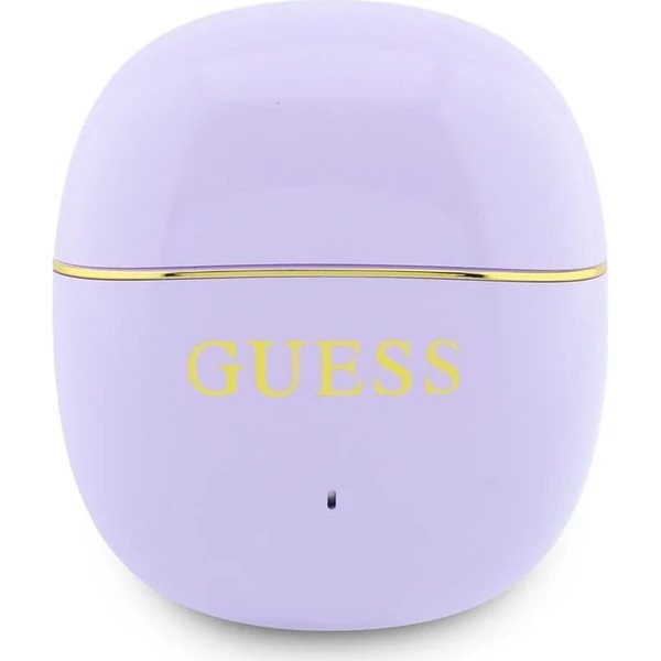 Guess Gold Line Glossy Classic Logo TWS Bezdrôtové Slúchadlá fialové 
