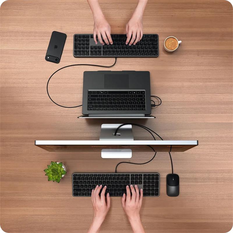 Satechi klávesnica Slim LX3 Wired Keyboard - Space Black 
