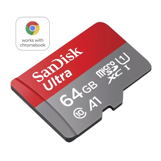 SanDisk Ultra 64GB microSD card for Chromebook 150MBps 
