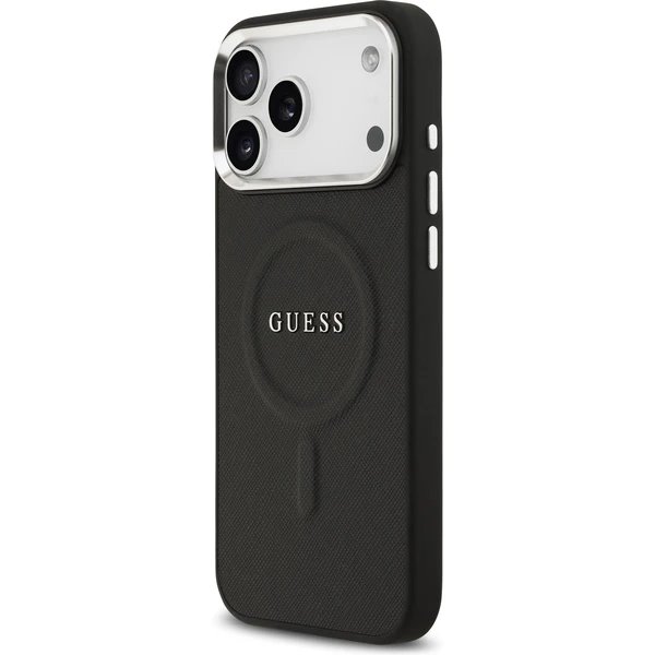 Guess PU Saffiano MagSafe kryt iPhone 17 Pro Max čierny  