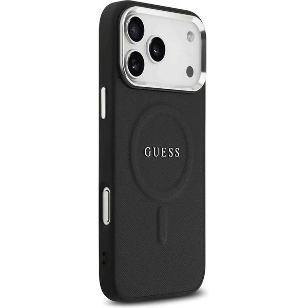Guess PU Saffiano MagSafe kryt iPhone 17 Pro Max čierny  