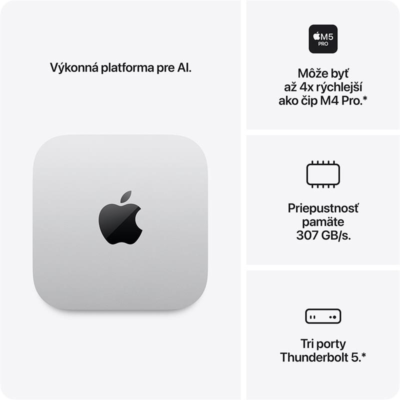 Mac mini Apple M5 Pro 15-core CPU 16-core GPU 24GB 512GB 
