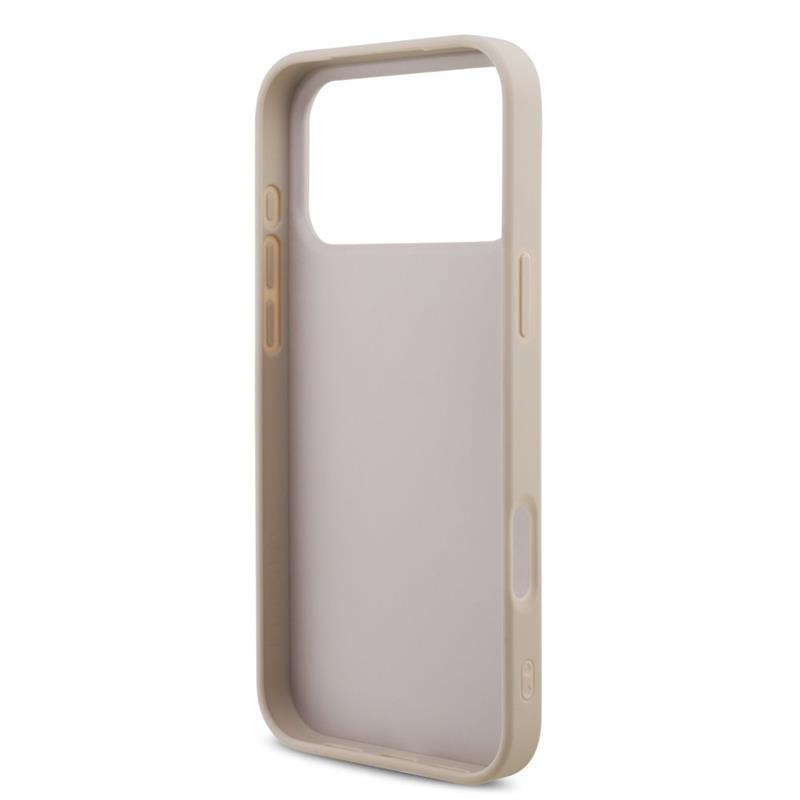 Guess PU 4G Metal Logo kryt iPhone 18 Pro Max ružová 