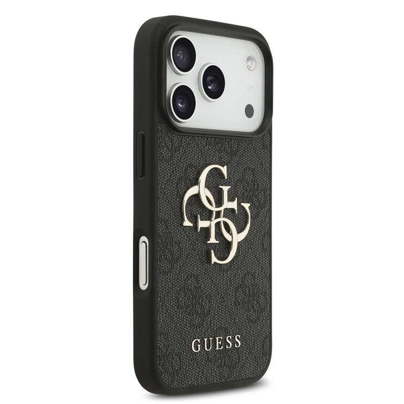 Guess PU 4G Metal Logo kryt iPhone 18 Pro Max šedá 