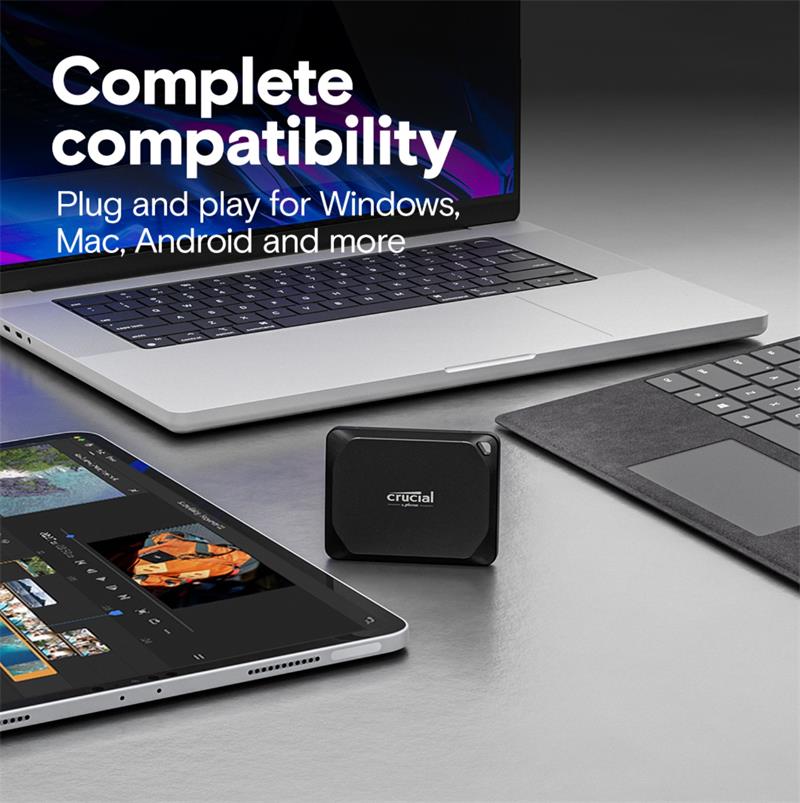 Crucial X10 Pro Portable SSD 4TB USB 2100/2000MBps 