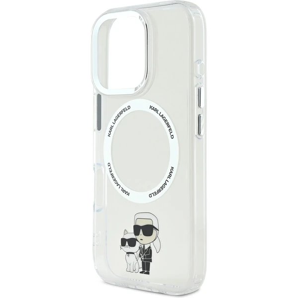 Karl Lagerfeld IML Karl and Choupette MagSafe kryt iPhone 16 Pro priehľadný 