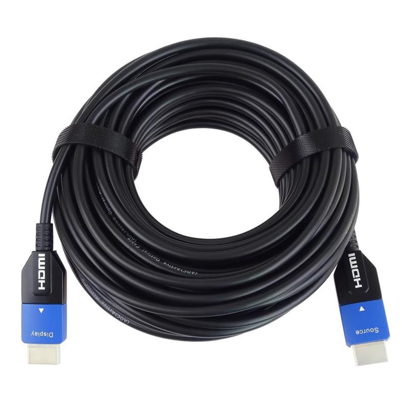 PremiumCord Ultra High Speed HDMI 2.1 optický fiber kabel 8K@60Hz 4K@120Hz, pozlátený 25m 