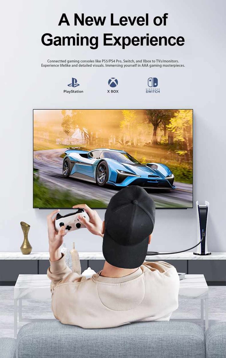 PremiumCord Ultra High Speed HDMI 2.1 optický fiber kabel 8K@60Hz 4K@120Hz, pozlátený 25m 