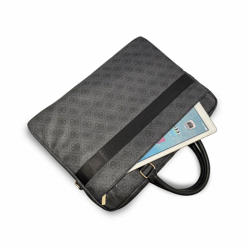 Guess PU 4G Metal Logo Taška na MacBook 16" čierna 