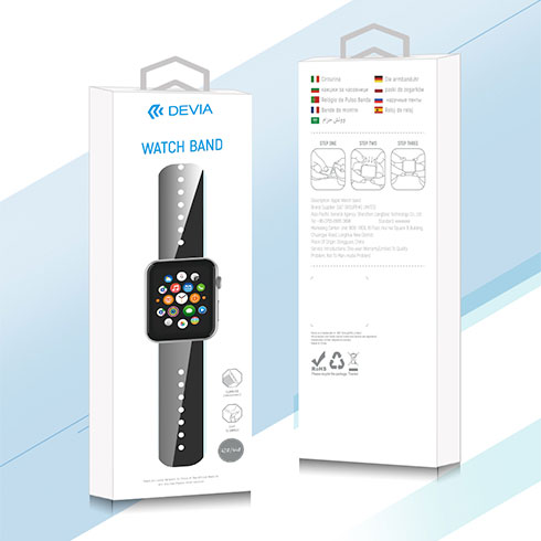 Devia remienok Apple Watch Deluxe Series Sport Band 40/41/42mm - Nectarine 