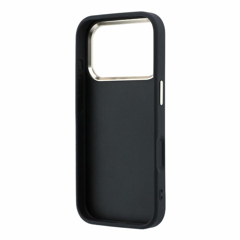 Guess PU 4G Strass Metal Logo kryt iPhone 18 Pro Max čierny 