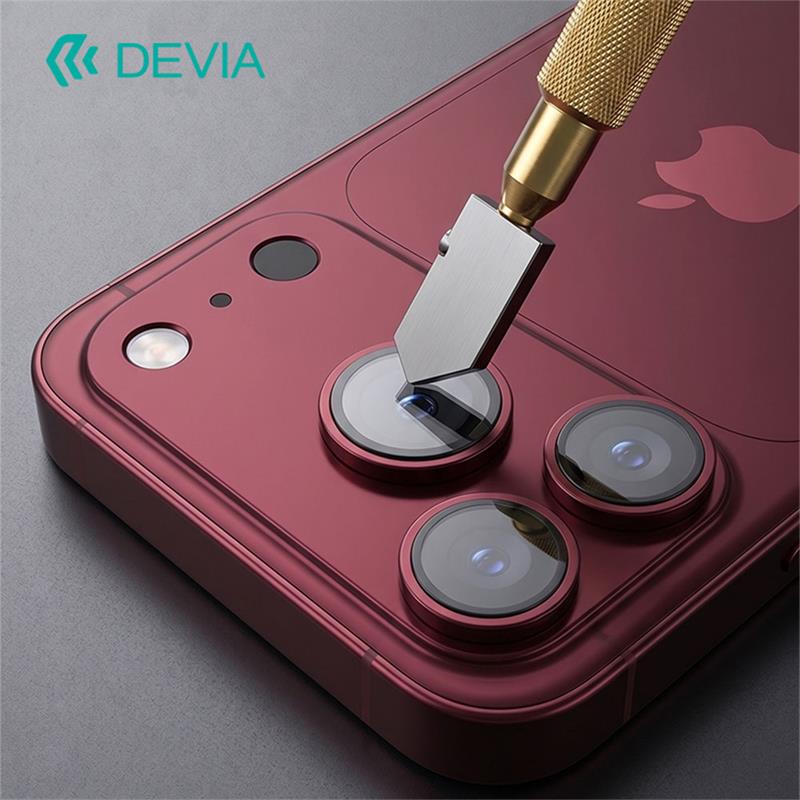 Devia Armour Series Anti-Reflection Lens Protector pre iPhone 18 Pro Max - Dark Cherry 