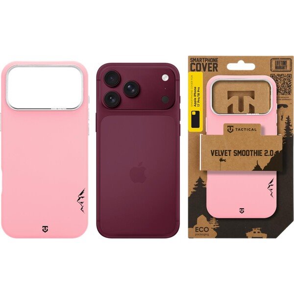 Tactical MagForce Velvet Smoothie 2.0 Kryt Apple iPhone 18 Pro/17 Pro ružový 
