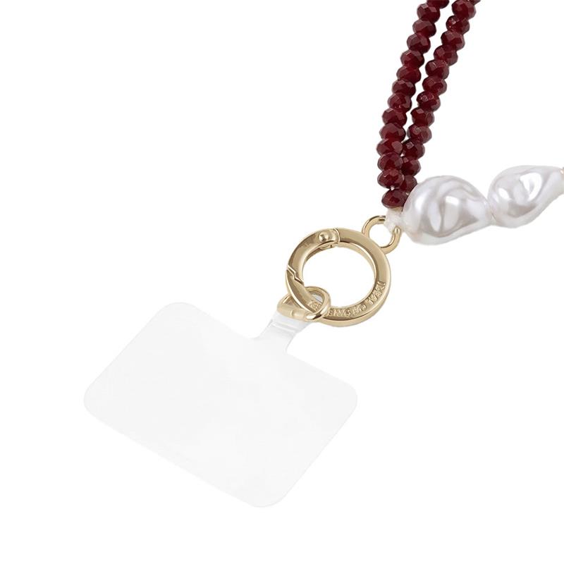 iDeal Phone Wristlet Strap Fine Wine Pearl 