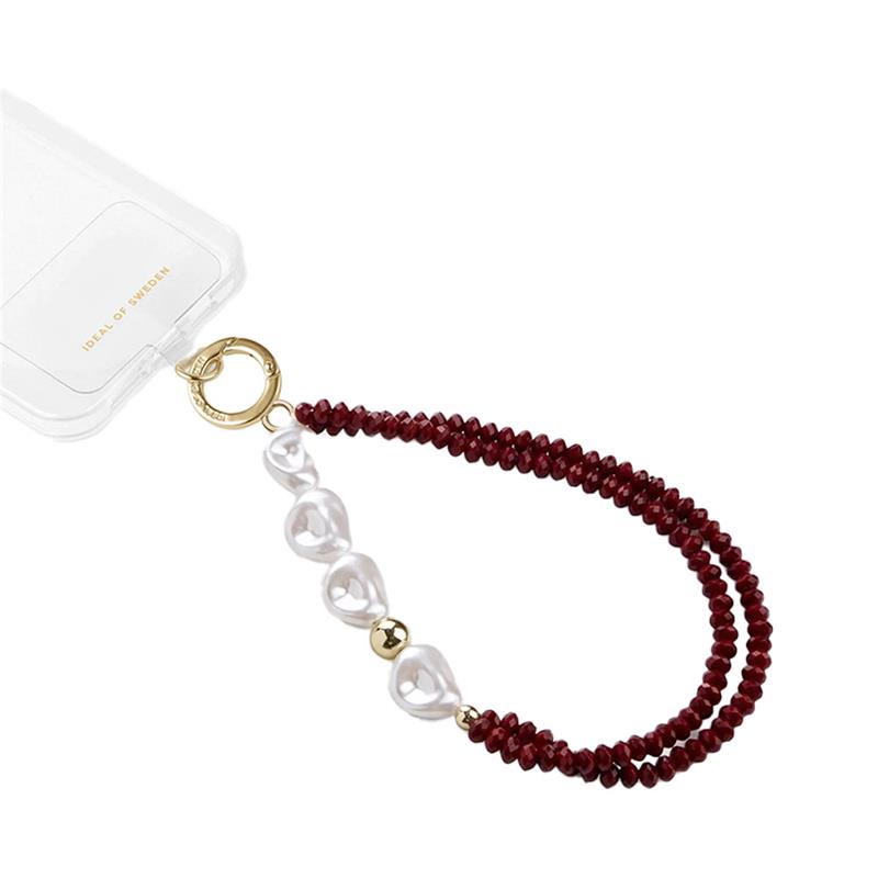 iDeal Phone Wristlet Strap Fine Wine Pearl 