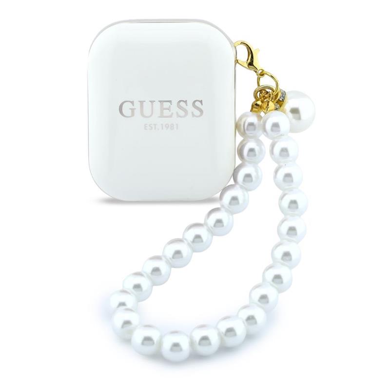 Guess Pearl Strap TWS Bezdrátová Sluchátka biela 