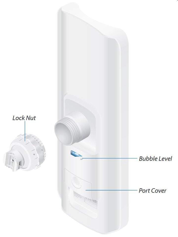 Ubiquiti airMAX AC   LiteBeam 5 AC-17-90 GPS, LAP-GPS, 90° 
